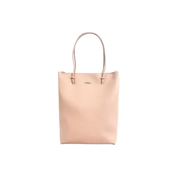 Furla Essential Leather One Shoulder Handbag Women's Light Pink