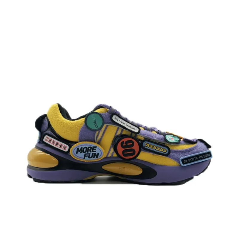 LiNing Shock Absorbers With Slip Resistant And Abrasion Resistant Properties Low Top Running Shoes Women's Multicolor-1