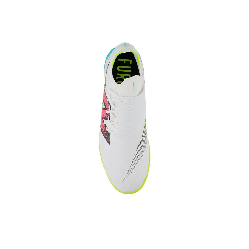 New Balance TF Rubber Broken Studs Cushioning Wear Resistant Soccer Shoes Men's White Red Green-3