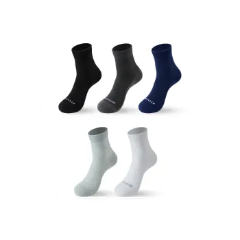 INVISIBLE Mid-Calf Socks Men's 5 Pack