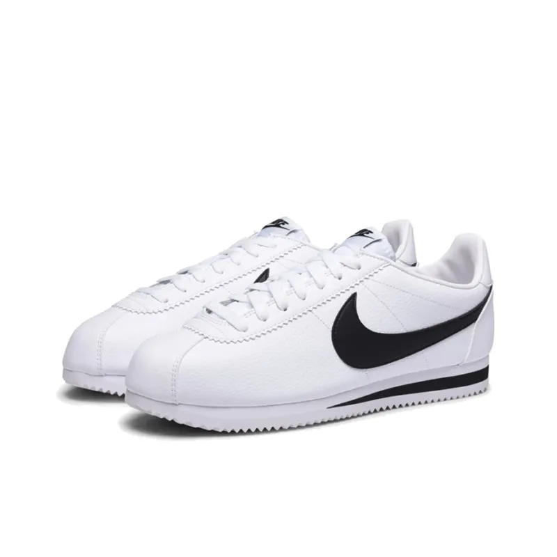 Nike Classic Cortez Leather White Black-2