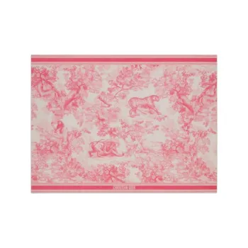 DIOR Cotton Silk Scarves Women's Pink
