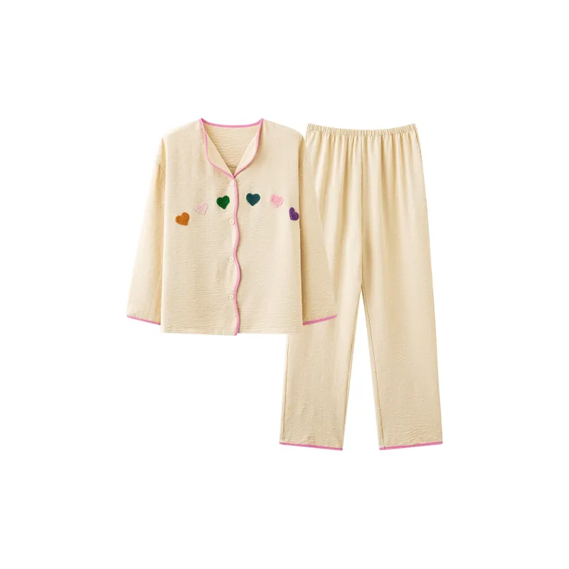 MIIOW Pajama Set Women's Yellow-0