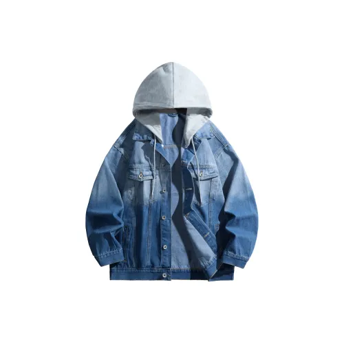 IGOI Denim Jackets Unisex Blue Sky White Cloud