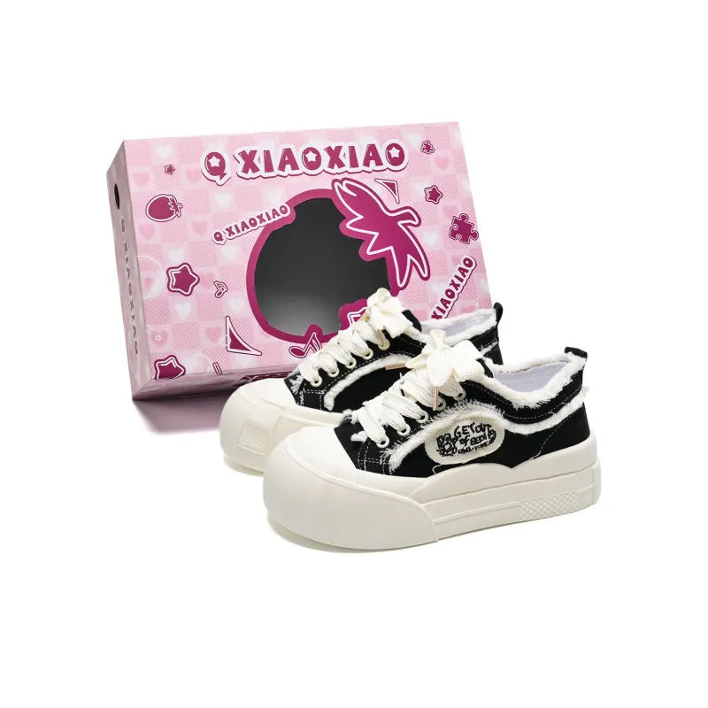 Circle Small Wear Resistant Breathable Height Increasing Coverage Low Top Casual Shoes Women's-7