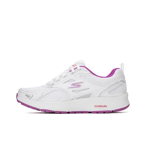 Skechers Go Run Consistent Running Shoes Women's Low-Top White/Purple