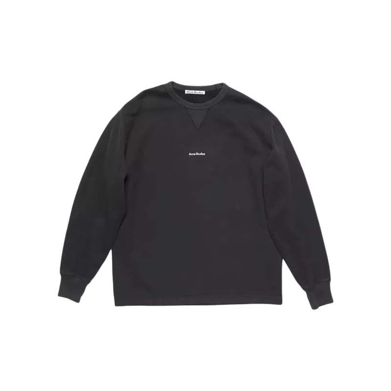 Acne Studios Logo Printed Long-Sleeve Sweatshirt S - POIZON