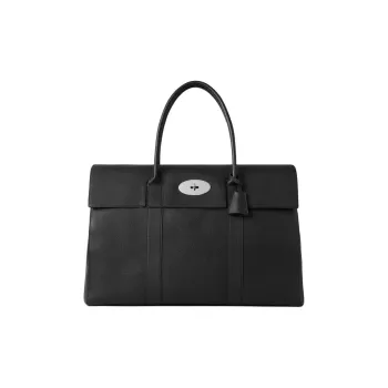 Mulberry Cow Leather Handbag Extra Large Women's Black