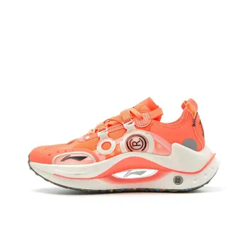 LiNing Jueying CRC Casual Shoes Women's Low Top Neon Lipstick Orange/Ivory