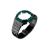 Black Case Black Strap Green Bezel