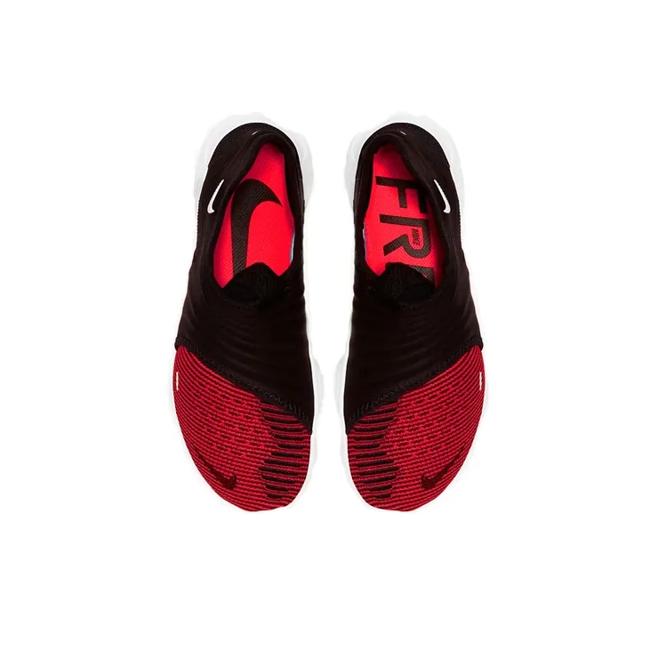 Nike Free Rn Flyknit 3.0 'Black Bright Crimson'-2