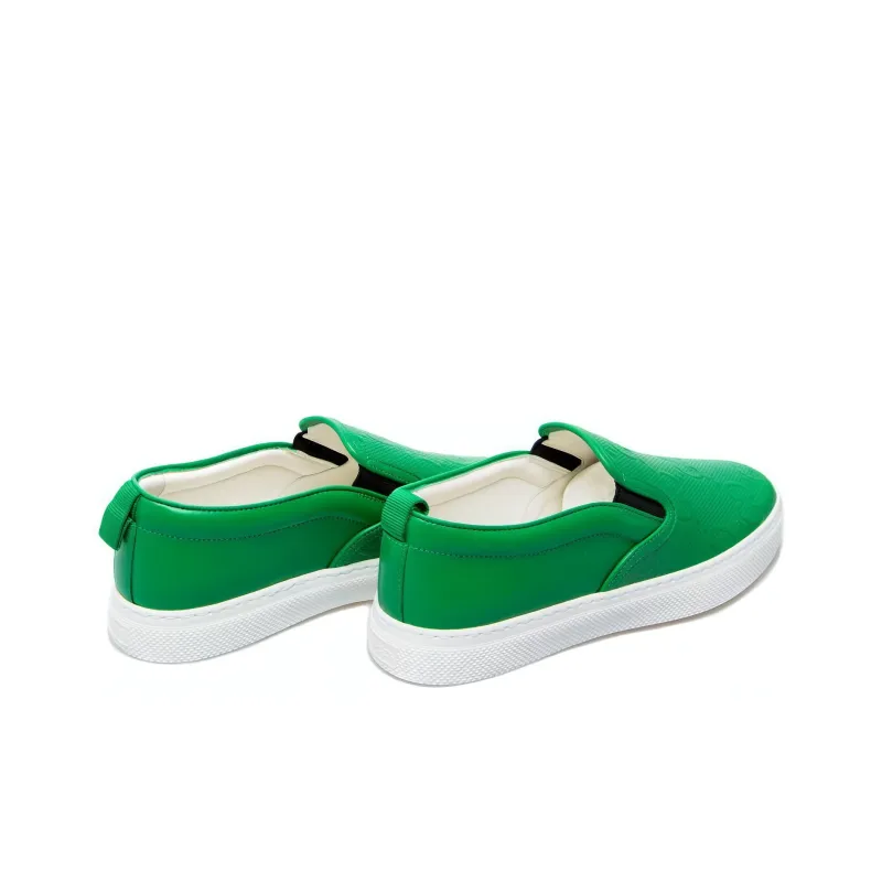 GUCCI Slip On 'GG Embossed Green'-2