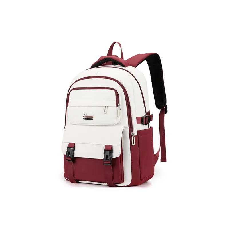 Venerable Brahma Nylon Backpack Women's Black/Burgundy/Khaki/Green-4