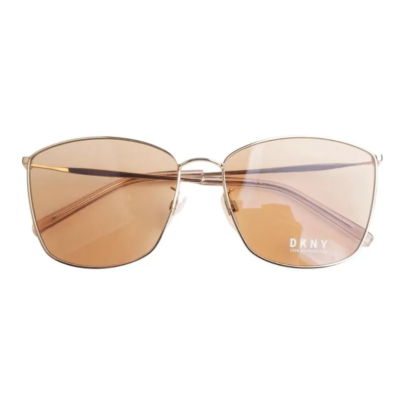 DKNY Square Sunglasses Women's Gold-1