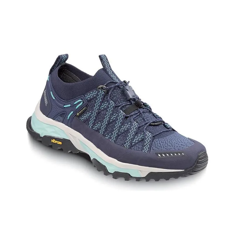 MEINDL Aruba Slip-Resistant Water-Resistant Low-Top Trekking Shoes Women's Blue Black-1
