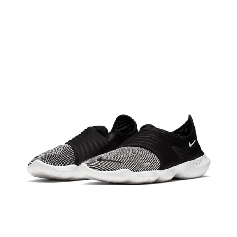 Nike Free Rn Flyknit 3.0 'Black White'-2