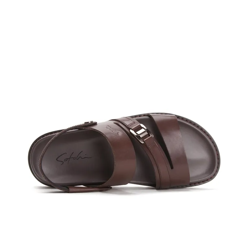 Satchi Beach Sandals Men's Coffee-3