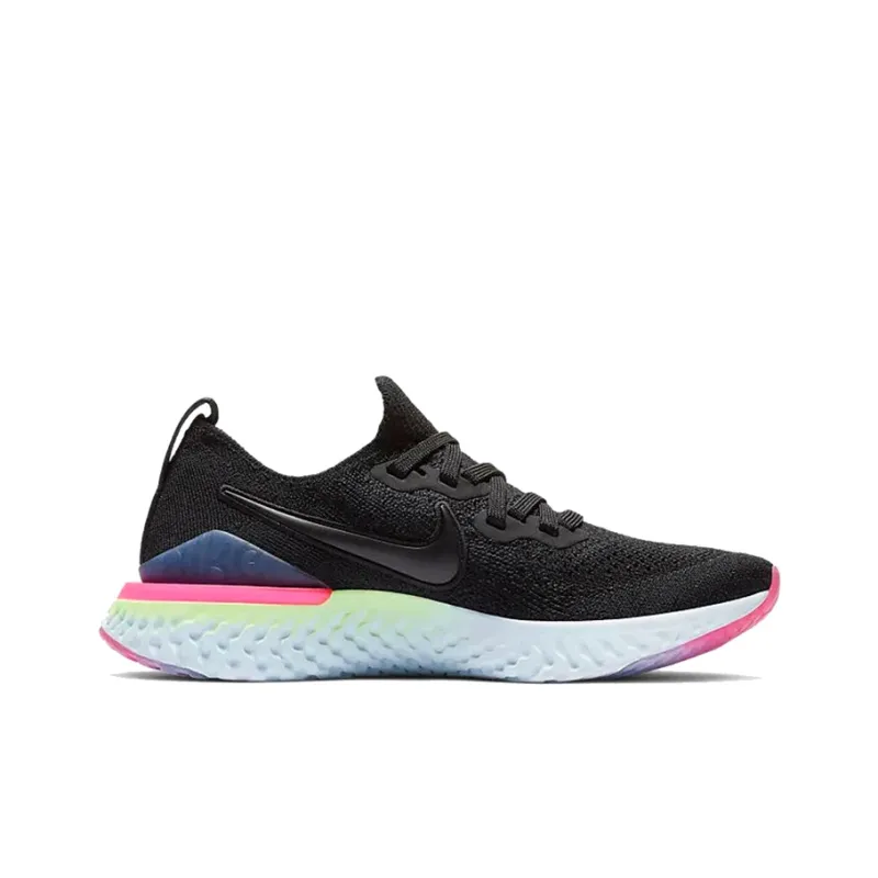 Nike Epic React Flyknit 2 Black Sapphire Hyper Pink GS-1