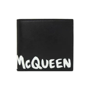 Alexander McQueen Calfskin Wallet Men's Black
