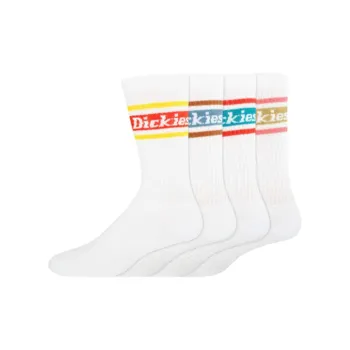 Dickies Mid-Calf Socks Men's 4 Pack White