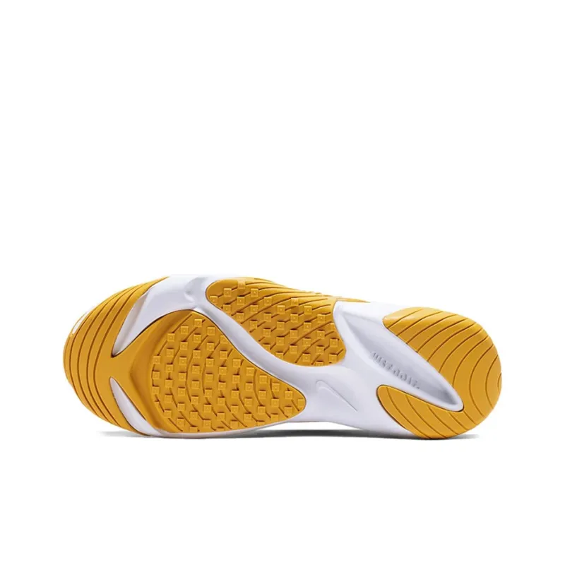 Nike Zoom 2K Shock Absorbers With Slip Resistant Features Low Top Running Shoes Women's White Yellow-4