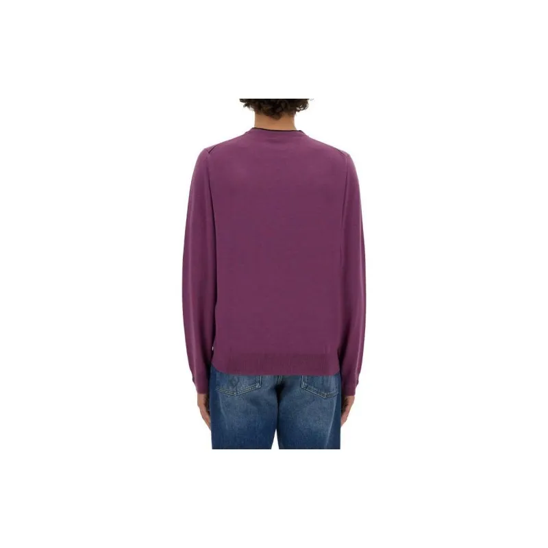 PS By Paul Smith Contrast Collar Crewneck Jumper-1