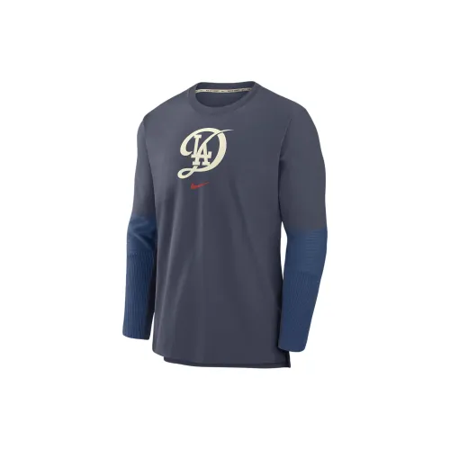 Nike MLB Los Angeles Dodgers Sweatshirts Men Marine Blue