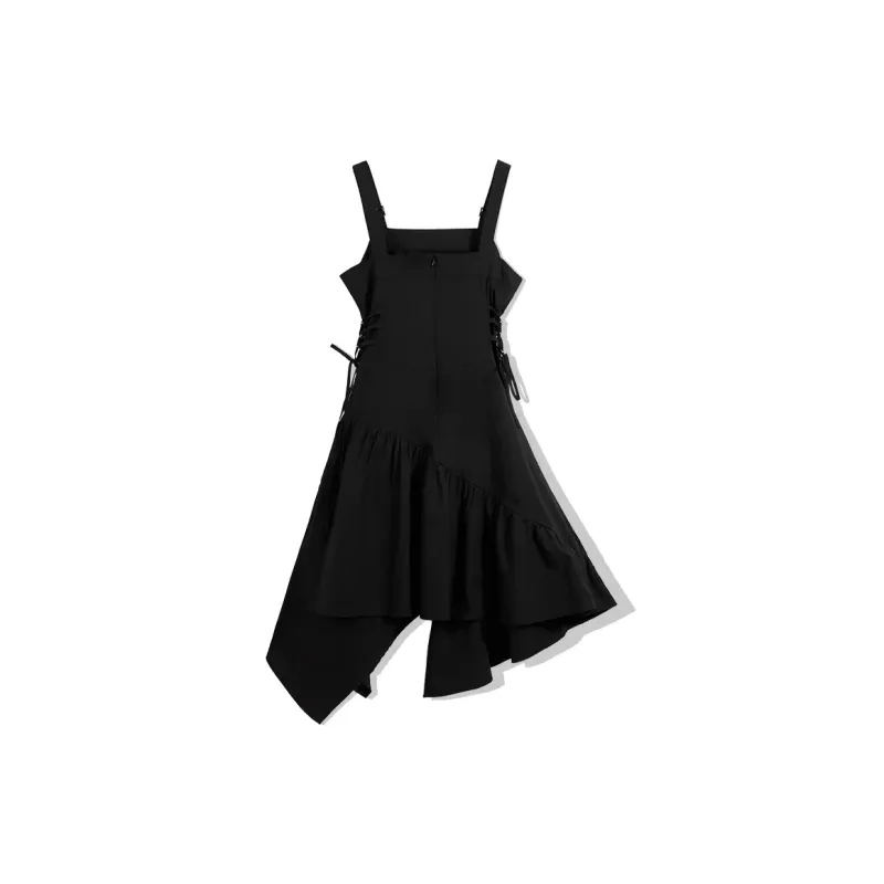 Zukizuki Slip Dresses Women's Black-1