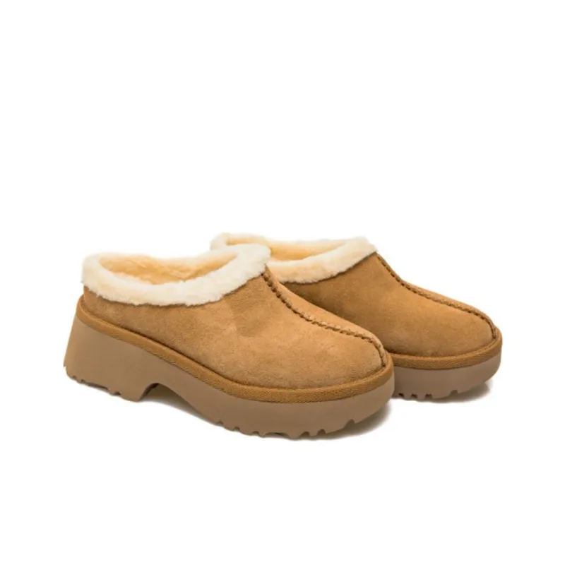 UGG New Heights Cozy Clog Chestnut Women's-4