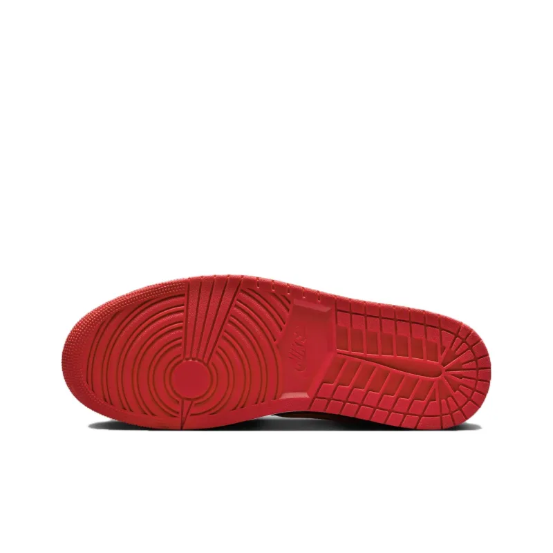 Jordan 1 Low FlyEase Black Cement Grey White Fire Red-5