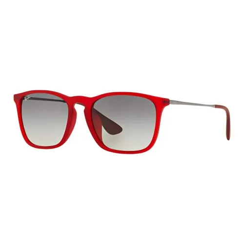 RayBan Rectangular Sunglasses Unisex Red