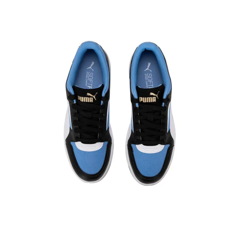 PUMA Rebound Joy Low Cv 'White Black Blue'-2