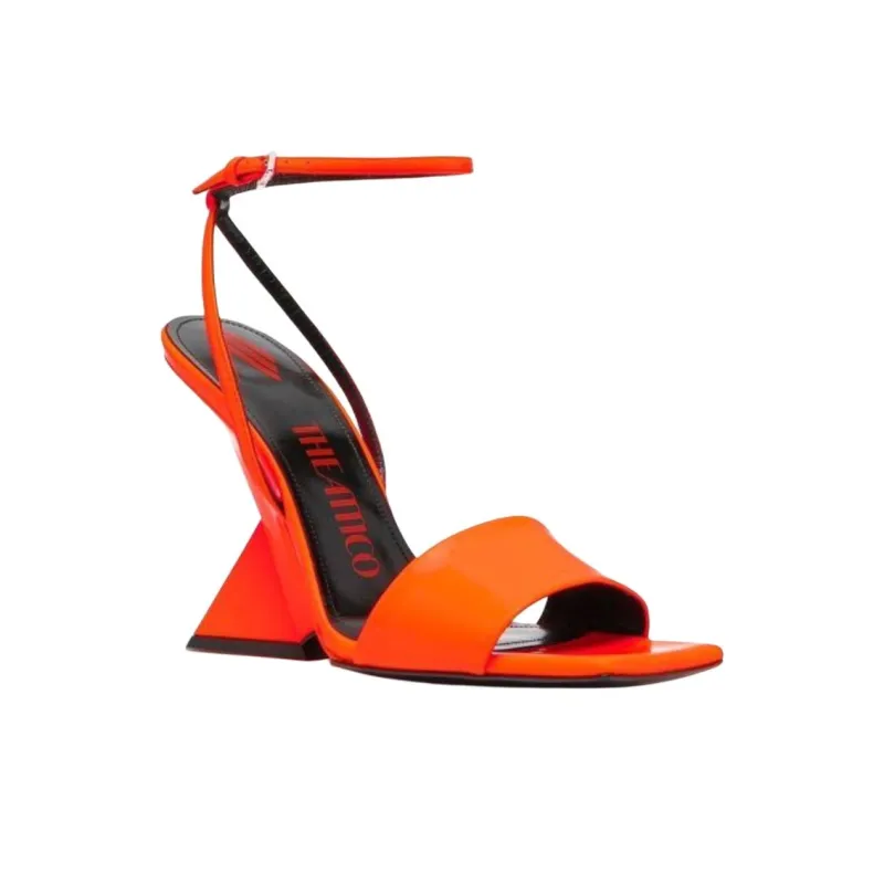 The Attico Strap Sandals 11cm Women's Orange-2