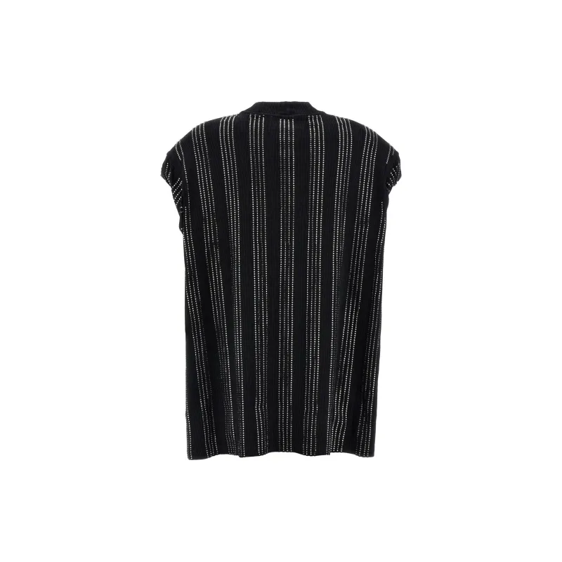 The Attico Laurie Embellished Ribbed T Shirt-1