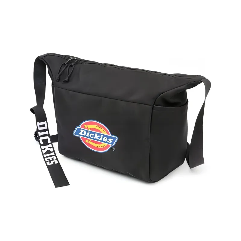 Dickies Nylon Fabric Messenger Bag Shoulder Bag Crossbody Bag Regular Unisex Black/Ecru/Red-1