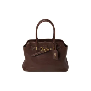 MIU MIU Leather Shoulder Bag Crossbody Bag Handbag Women's Briarwood