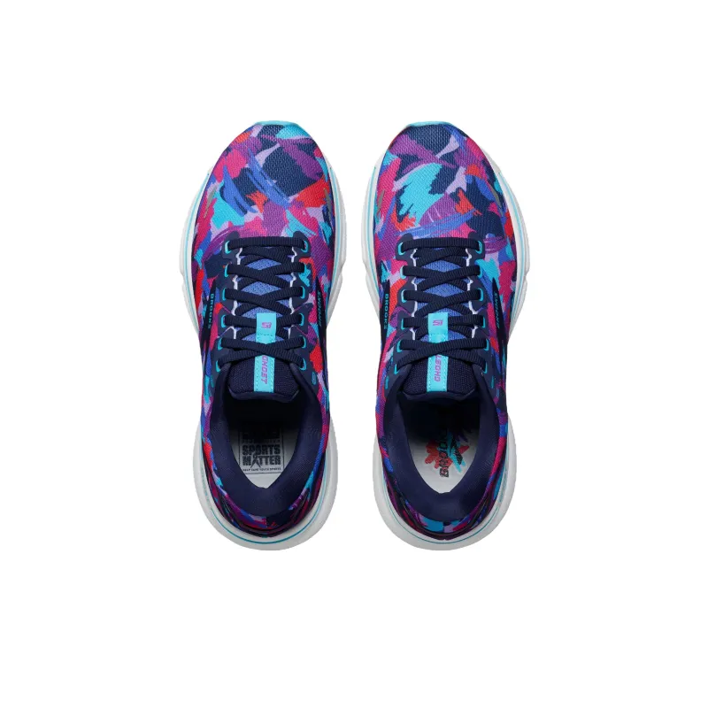 Brooks Ghost 15 Anti-Slip Wear-Resistant Low-Top Running Shoes Women's Blue Purple-2