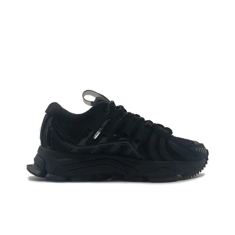 LiNing Cushioned Slip Resistant Low Top Running Shoes Men's Black-1