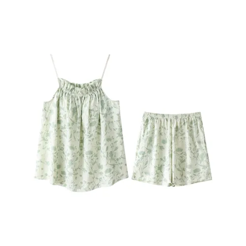 Lan Miao Pajama Set Women's Light Green