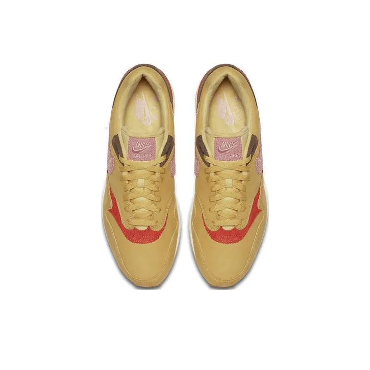Nike Air Max 1 Crepe Wheat Gold Rust Pink-2