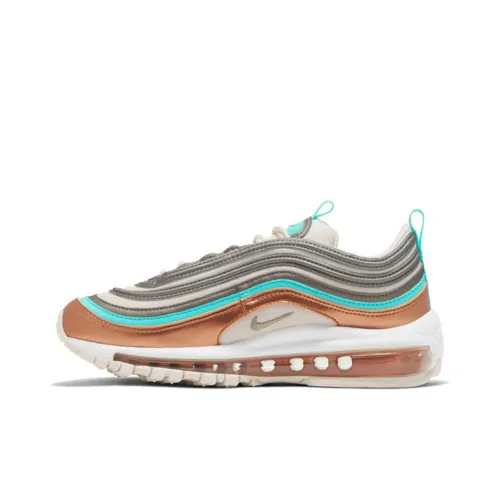 Nike Air Max 97 Running Shoes Women's Low-Top Copper/Green