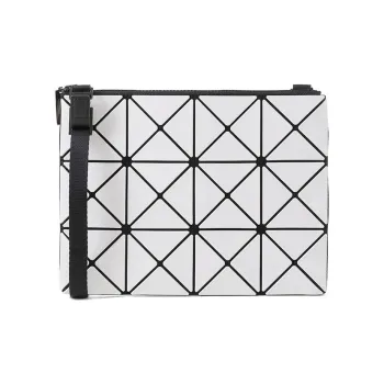 ISSEY MIYAKE Lucent Gloss Mi PVC Shoulder Bag Women's White & Light Gray