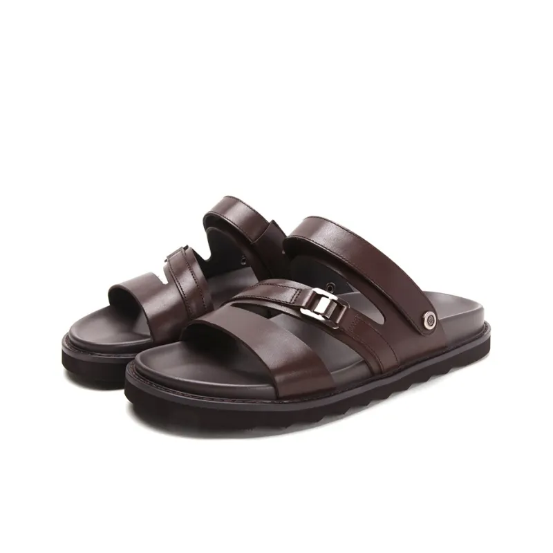 Satchi Beach Sandals Men's Coffee-2