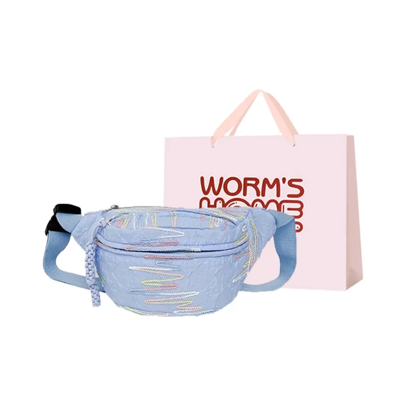 Worm's Home Polyester Crossbody Sling Bag Women's Pink/White/Black/Blue-9