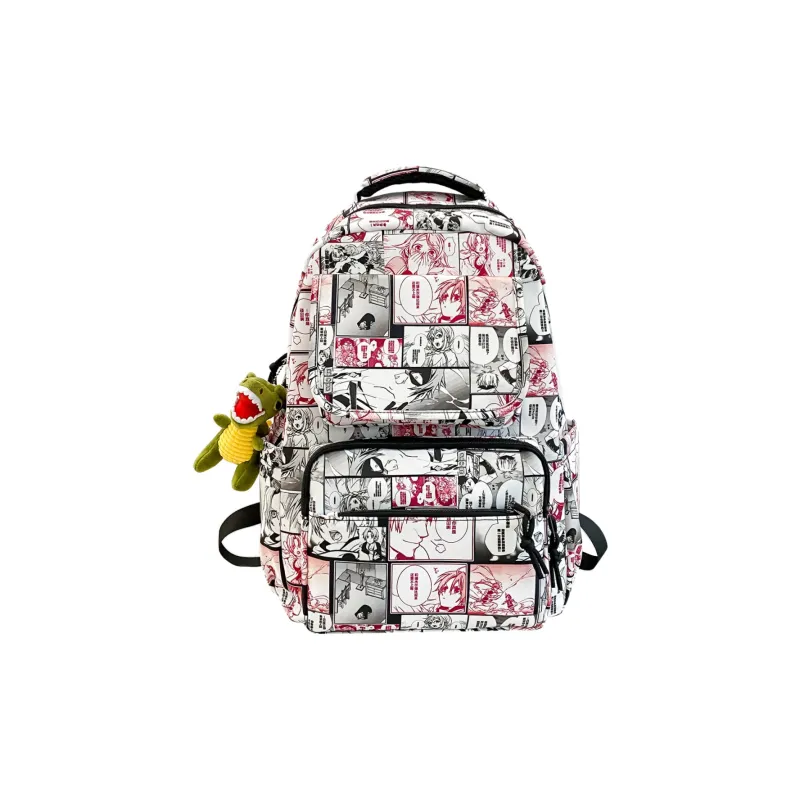 Venerable Brahma Nylon Backpack Regular Unisex Black/Red/Yellow/Green-8
