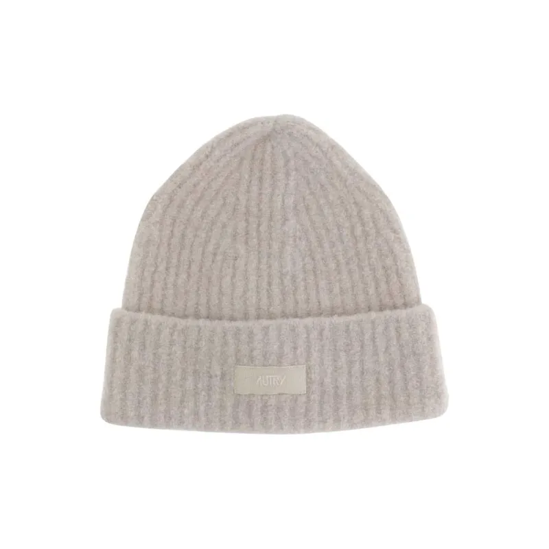 AUTRY Logo Patch Knitted Beanie-0