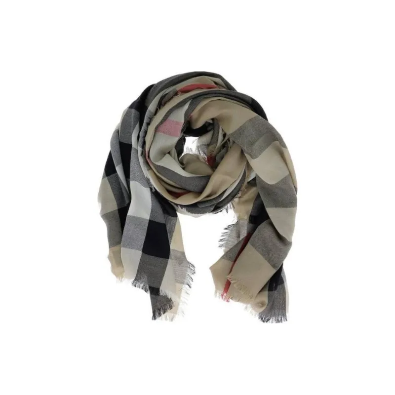 Burberry Lightweight Checked Scarf-4