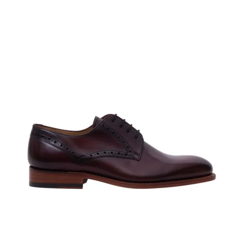 BARKER Trent Dress Shoes Men's Brown Red-1