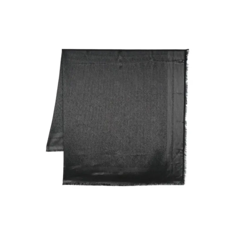Elisabetta Franchi Lurex Jacquard Pashmina Scarf-0