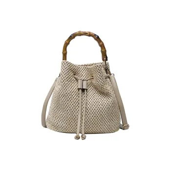 S.REPHEN Straw Shoulder Bag Regular Women's Khaki/White/Brown